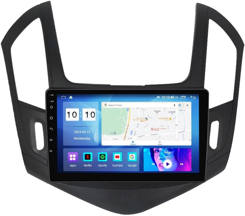 Android Car Stereo for Chevrolet Cruze 2012-2015,9 inch IPS Touchscreen with Upgrade Wireless CarPlay & Android Auto,WiFi/GPS,Support SWC and Subwoofer,8-Core 8G+256G