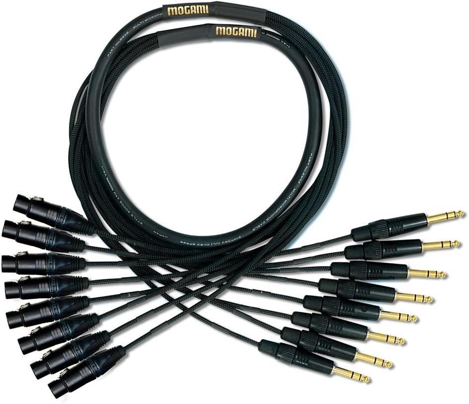 Mogami Gold 8 TRS-XLRF-05 Audio Adapter Snake Cable, 8 Channel Fan-Out, XLR-Female to 1/4