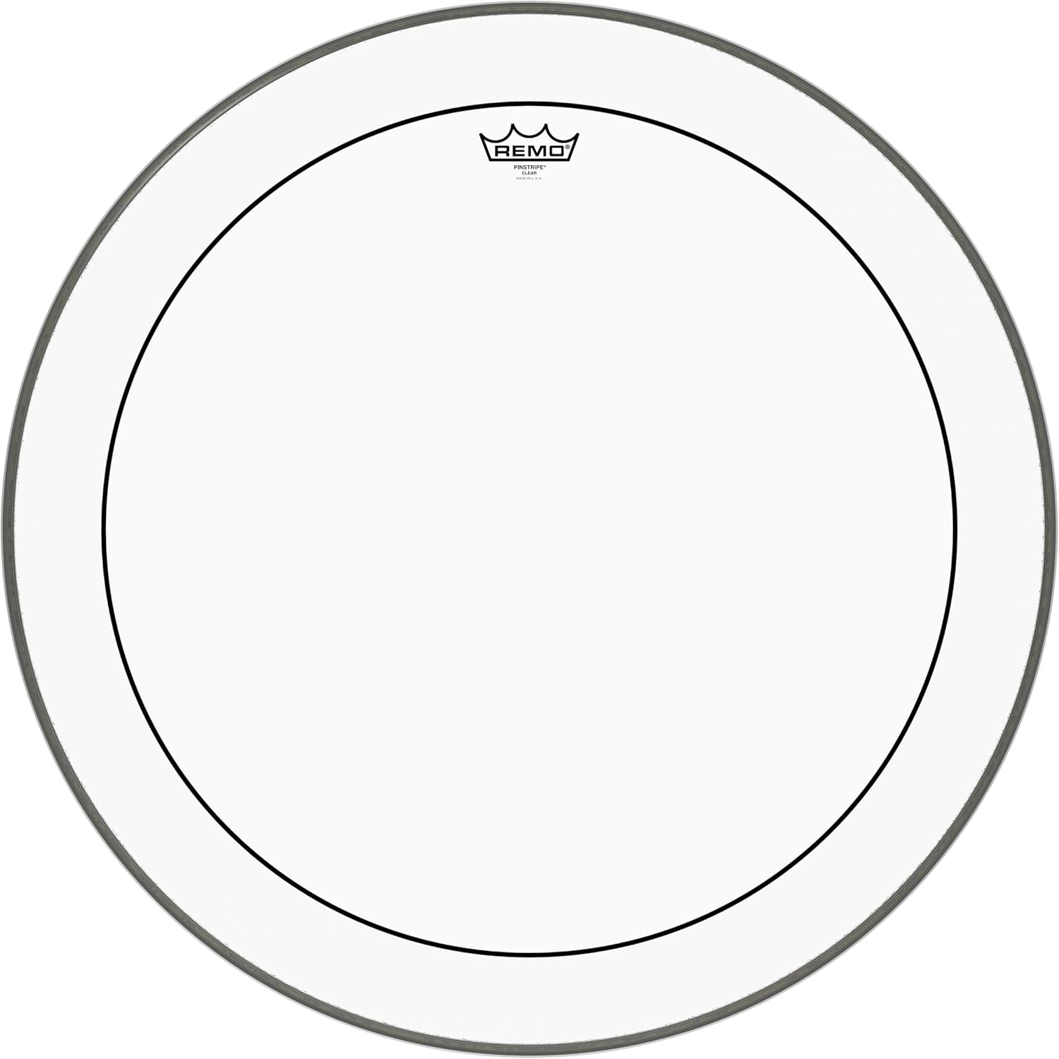 Remo Pinstripe Clear Bass Drumhead, 26