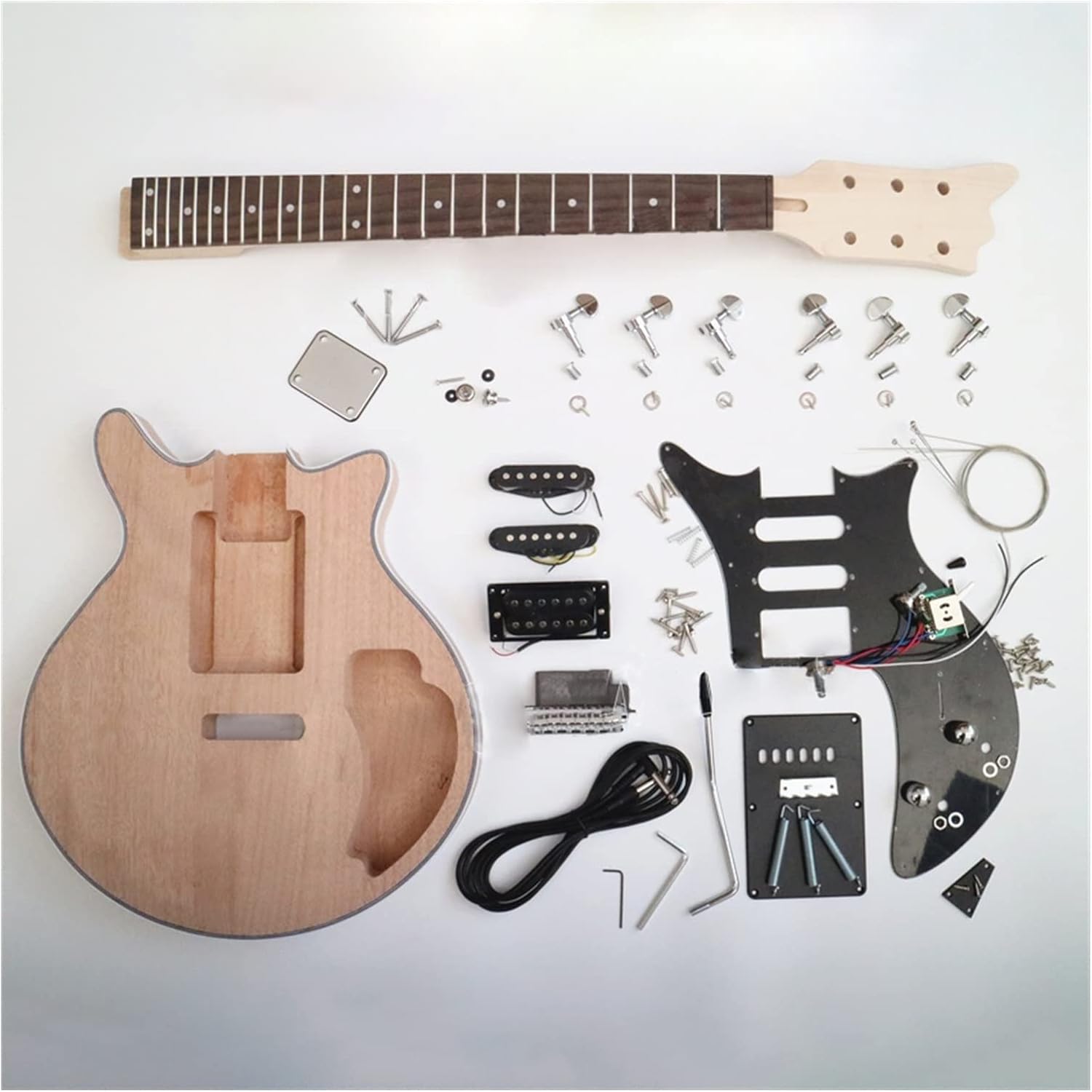 DIY Electric Guitar Kit DIY Guitar Kit DIY Electric Guitar Mahogany Body Maple Neck Rosewood Fingerboard 24 Frets
