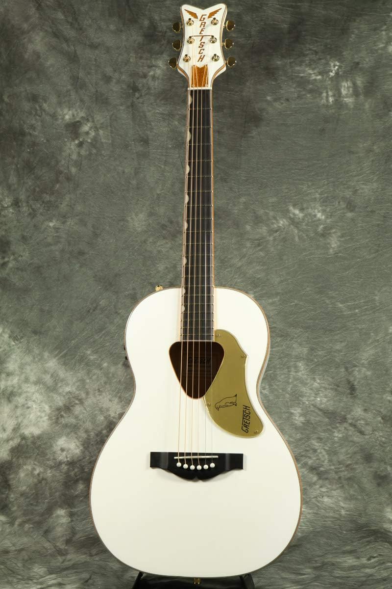 Gretsch G5021WPE Penguin Parlor Acoustic Electric Jumbo Non-Cutaway White w/Fishman Pickup System
