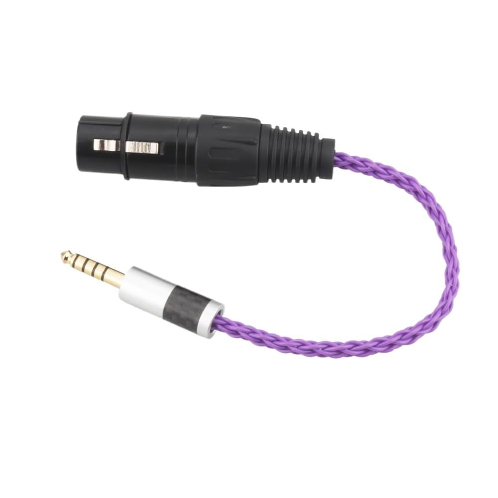 New HiFi Carbon Fiber 4.4mm Balanced Male to 4-Pin XLR Balanced Female Audio Adapter Cable 4.4mm to XLR Connector Cable(1m)
