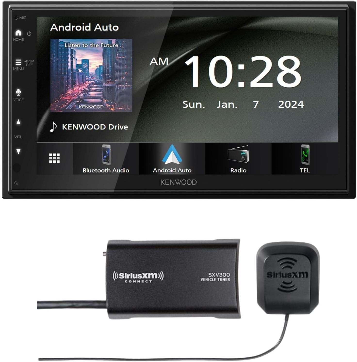 KENWOOD DMX4710S Digital Car Stereo (50W x 6-Ch), Apple CarPlay & Android Auto Compatible, Bluetooth-Enabled Head Unit with 6.8