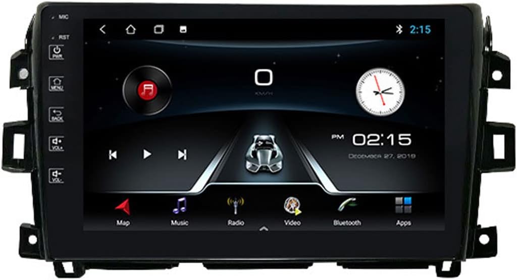 Android Double Din Car Stereo with Bluetooth GPS Navigation 9 Inch Touchscreen Car Radio Receiver with Backup Camera WiFi USB SWC, for Nissan Navara NP300 2011-2016