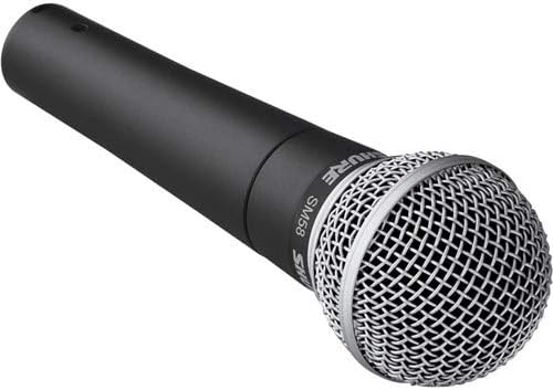 Shure SM58-LC Cardioid Dynamic Vocal Microphone + Extra Two (2) XLR Cables Bundle