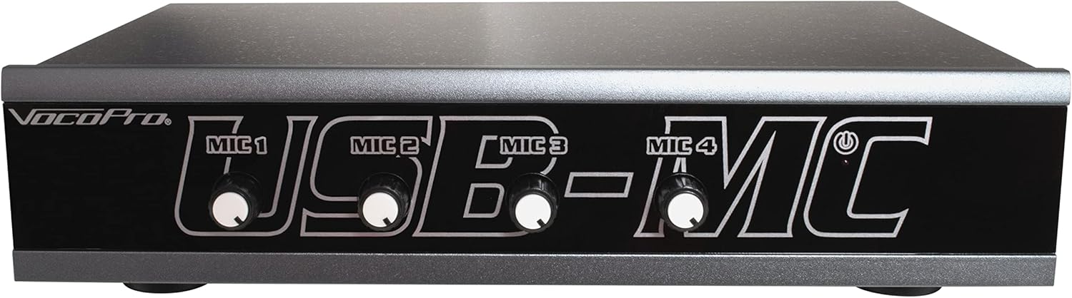 VOCOPRO USBMC 4 Microphone Analog to Digital USB Audio Interface Black