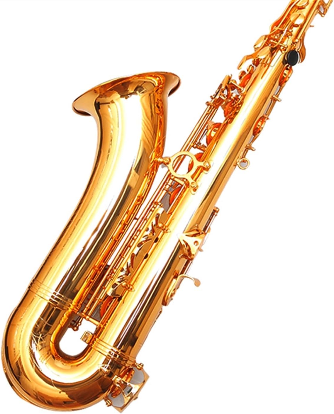 Examination Of Saxophone In B Flat, Tenor Saxophone And Wind Instrument For Beginners To Play Professionally