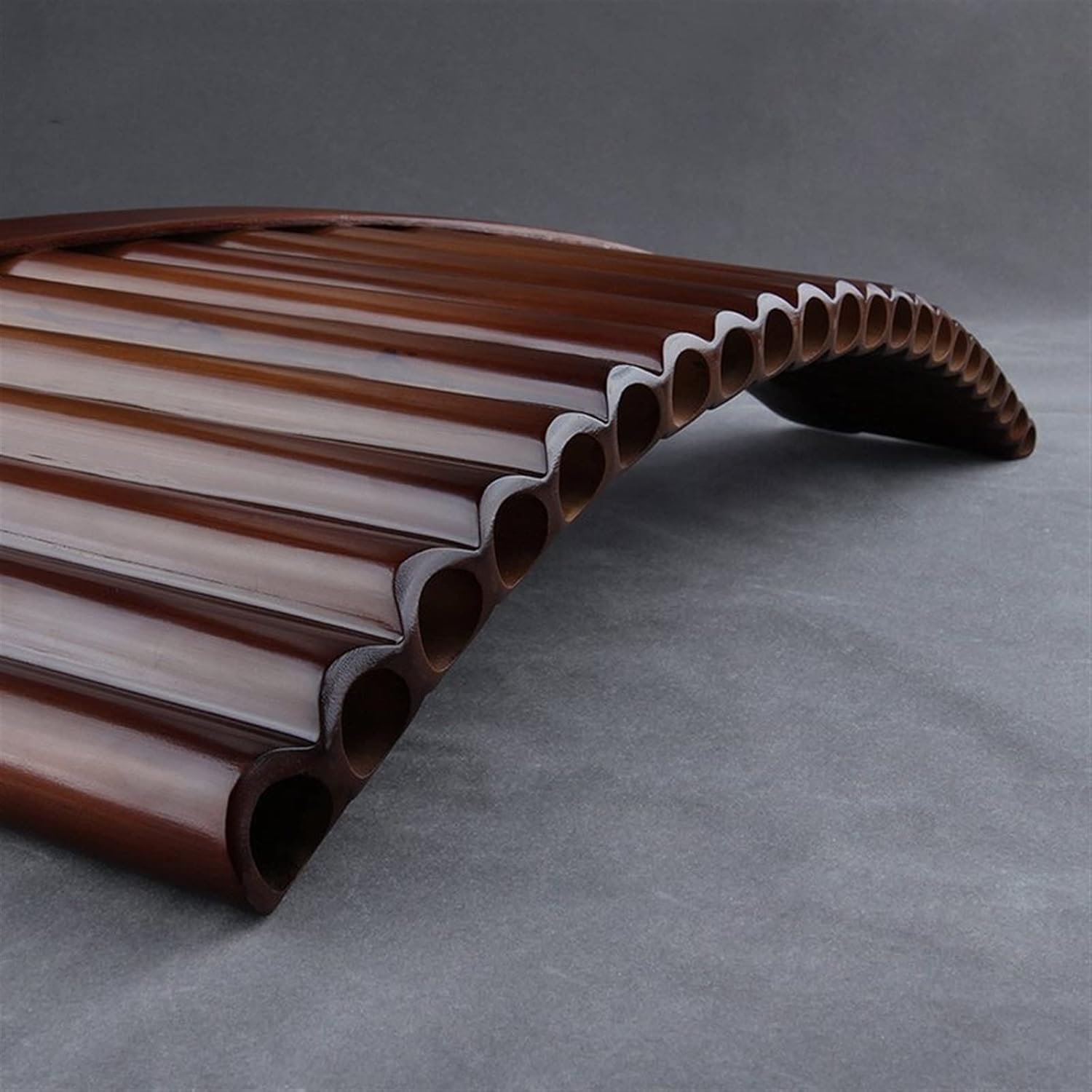 22 Pipes Pan Flute C Key Woodwind Instrument Chinese Traditional Musical Bamboo Handmade (Color : Right)