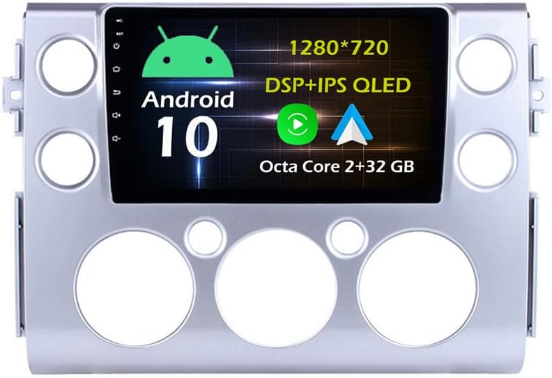 9''Android Car Radio Stereo for Toyota FJ CRUISER 2007-2018 Octa Core Android 10.0 HD Touchscreen Headunit support GPS Navigation Carplay Android Auto Bluetooth DSP USB AHD Backup Camera-2+32