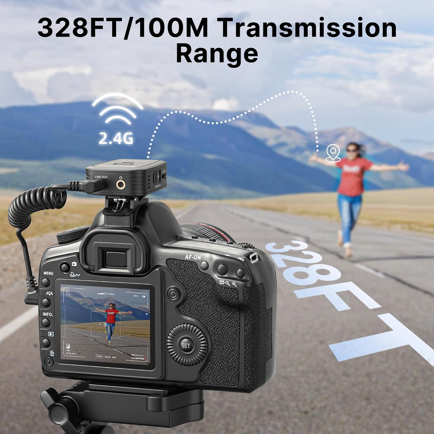 Saramonic Blink 500 T4 4-Person Wireless Lavalier Microphone, 2.4GHz, 328ft Range, 4 Transmitters & 1 Receiver, 24-Bit Sound, for DSLR, Camcorder, Smartphone, YouTube, Interview, Podcast