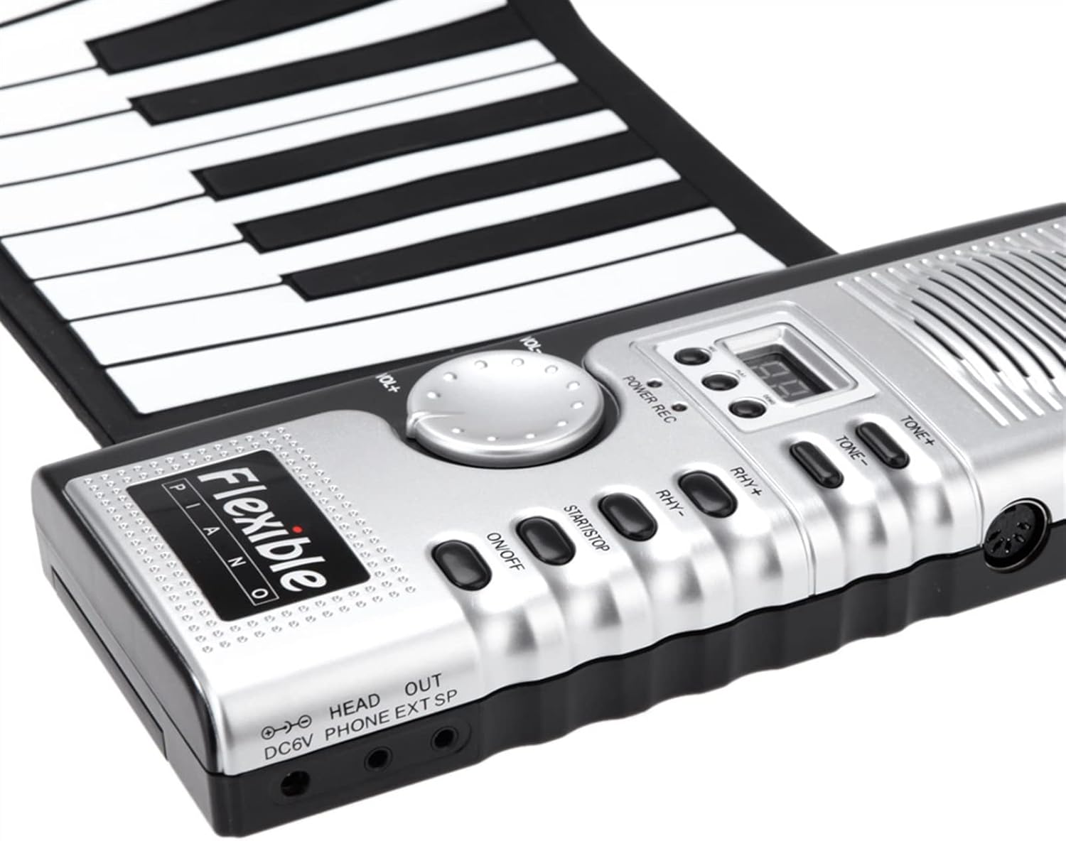 TSTS Piano Foldable Portable 61 Keys Flexible Roll Up Piano USB Electronic MIDI Keyboard Hand Rolled Musical Instrument