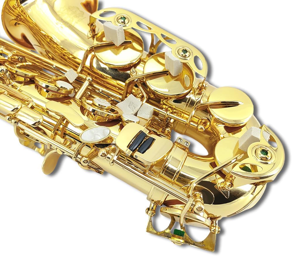 Alto Saxophone E Flat for Adults Student Sax Eb Alto Full Kit With Carrying Sax Case Mouthpiece Straps Reeds Saxophone Beginner Kit