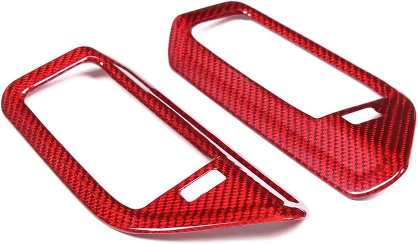 GERRIT Car Accessories Fit for BMW X5 G05 X7 G07 2019-2022 Carbon Fiber Car B Pillar Air Conditioner Outlet Frame Cover Trim Stickers Upholstery Care (Color : Carbon fiber-01)