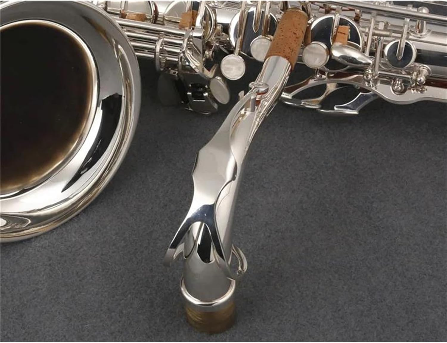 Beginner saxophone Professional Tenor Saxophone Bb Tune Exquisite Silver Plated Woodwinds Instrument With Mouthpiece Case