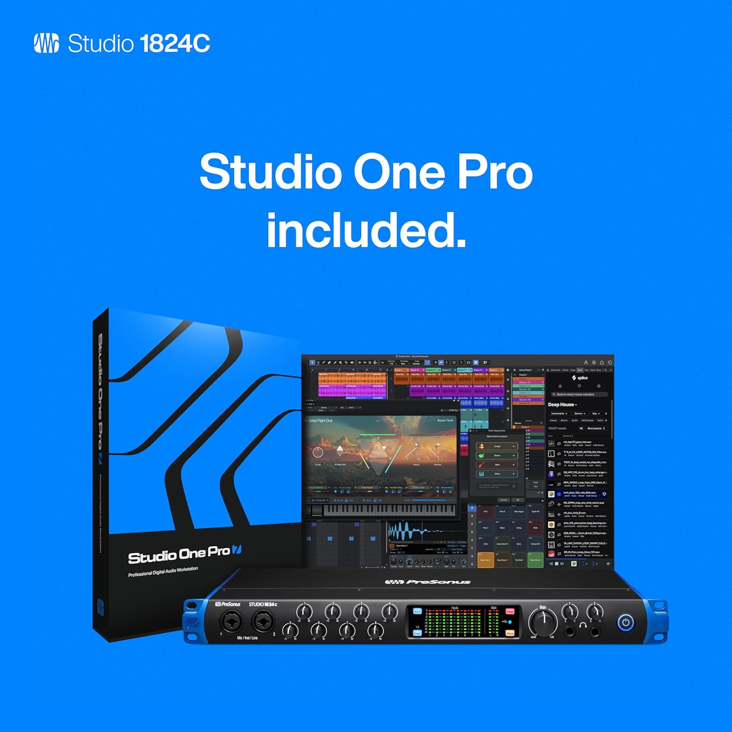 PreSonus Studio 1824c with Studio One Pro Software