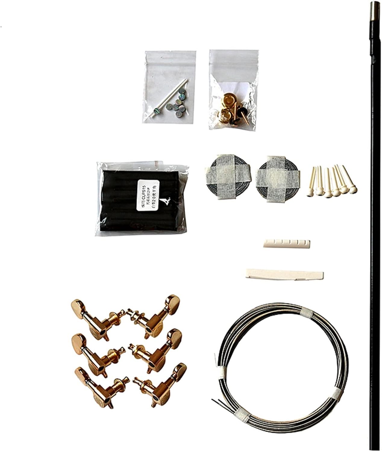 43 Inch 42 Inch Full Single Folk Guitar Accessories Making Material Set Combination Rosewood Guitar DIY Guitar Kit (Color : 1)