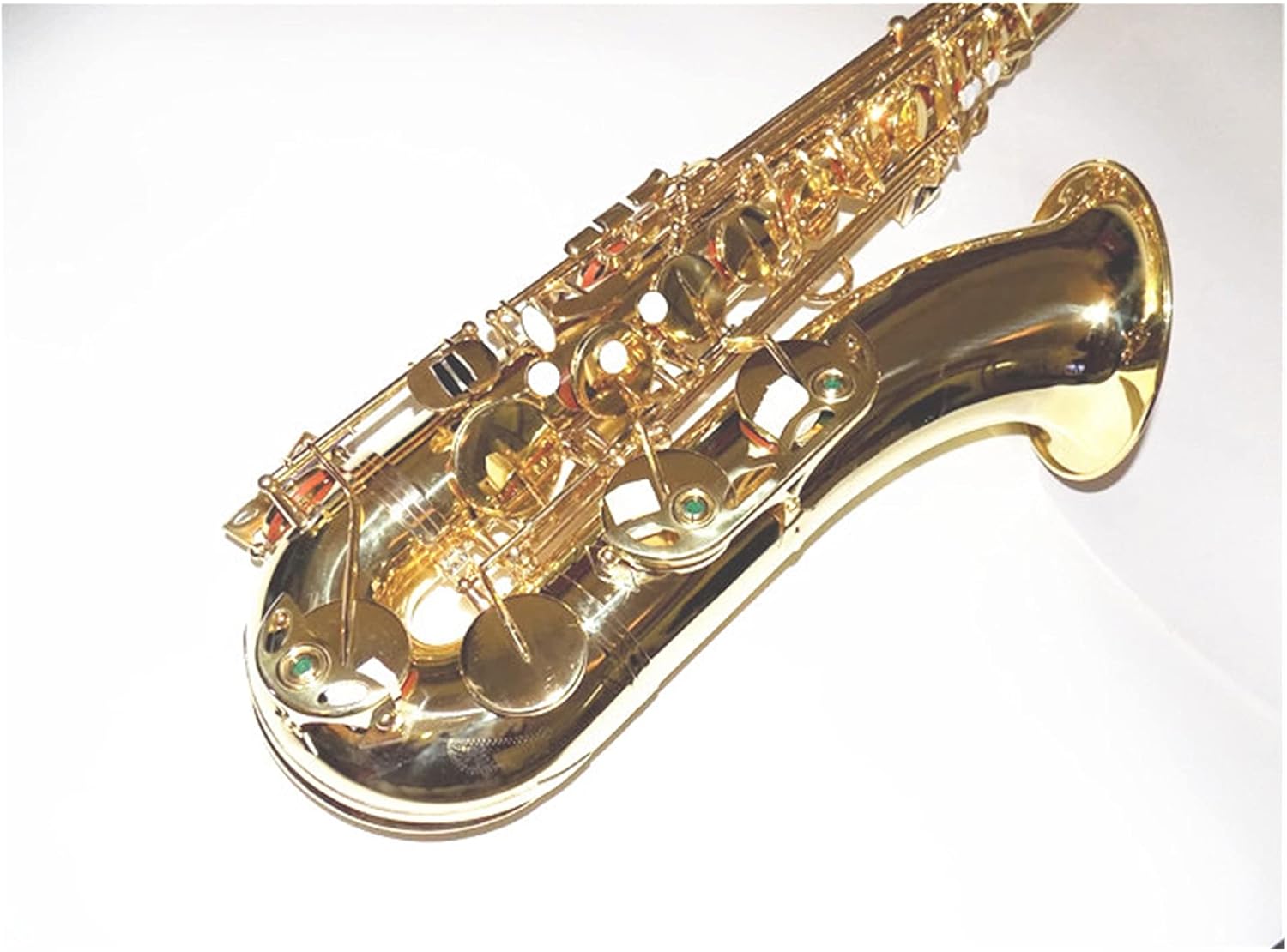 Professional Bb Tenor Saxophone with Case for Wind Musical Instruments Brass Yellow Professional Saxs Saxophone Straight