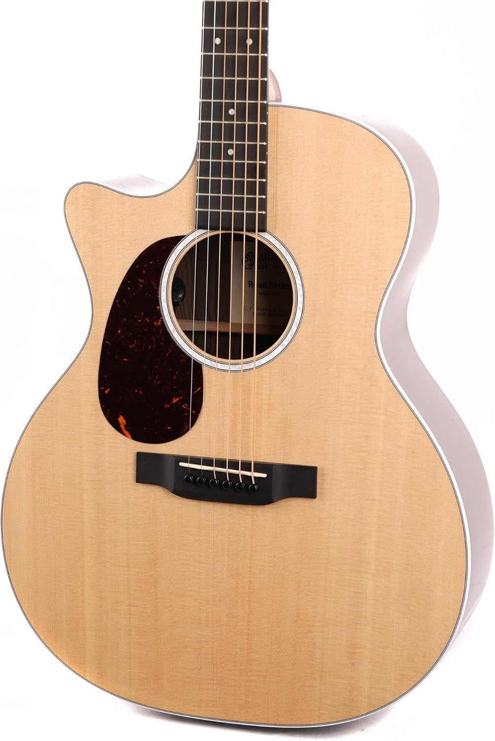 Martin GPC-13E Ziricote Road Series Left-Handed Acoustic-Electric Guitar, Natural w/Soft Case