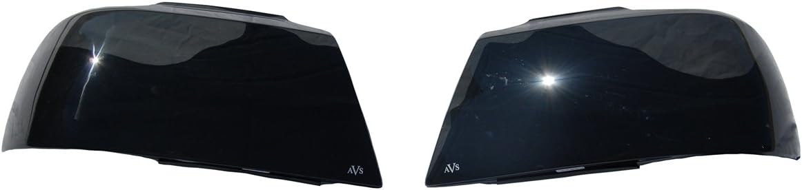 Auto Ventshade [AVS] Headlight Covers / Blackout | Fits 1987 - 1991 Ford Bronco/F-150/F-250/F-350, 2 pcs. | Dark Smoke - 37827