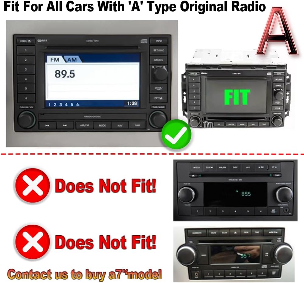 2+32G 9In Car Stereo for Dodge 300 2005-2007 2006 w/GPS Navigation with Carplay w/Android Auto Double Din Touchscreen Car Radio Receiver Backup Camera