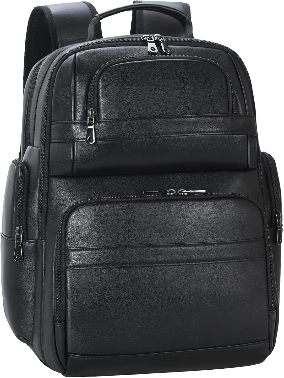 TIDING Men's Vintage Leather Backpack 15.6