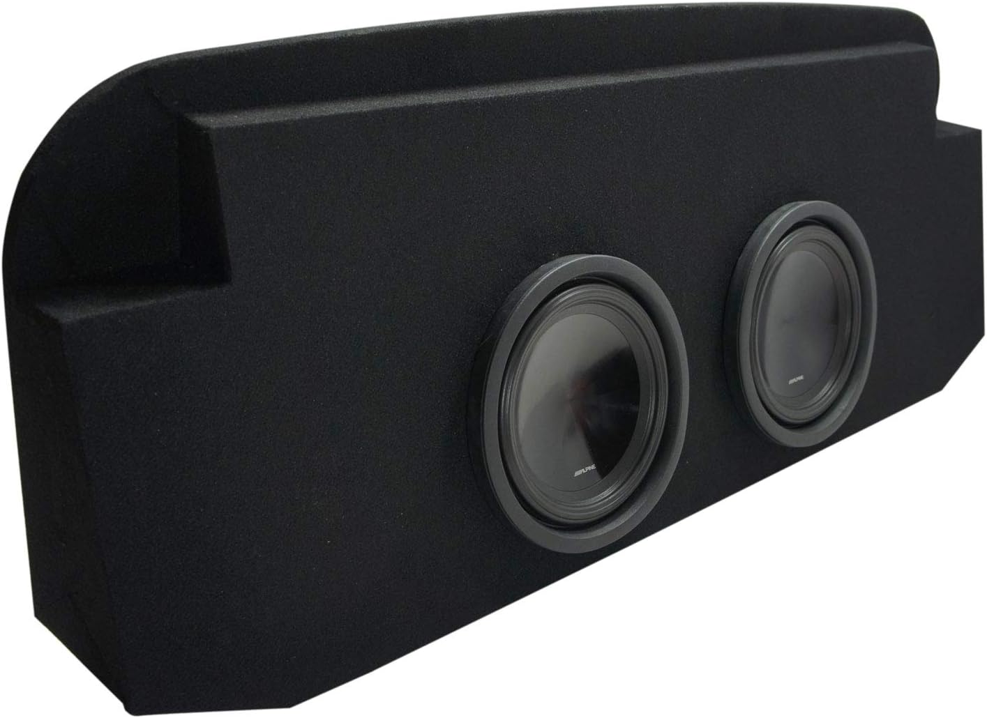 American Sound Connection Compatible with 2002 2003 2004 2005 2006 2007 2008 2009 2010 2011 2012 2013 Chevy Avalanche Behind Seat Alpine SWT-10S4 Car Audio Subwoofers Dual 10