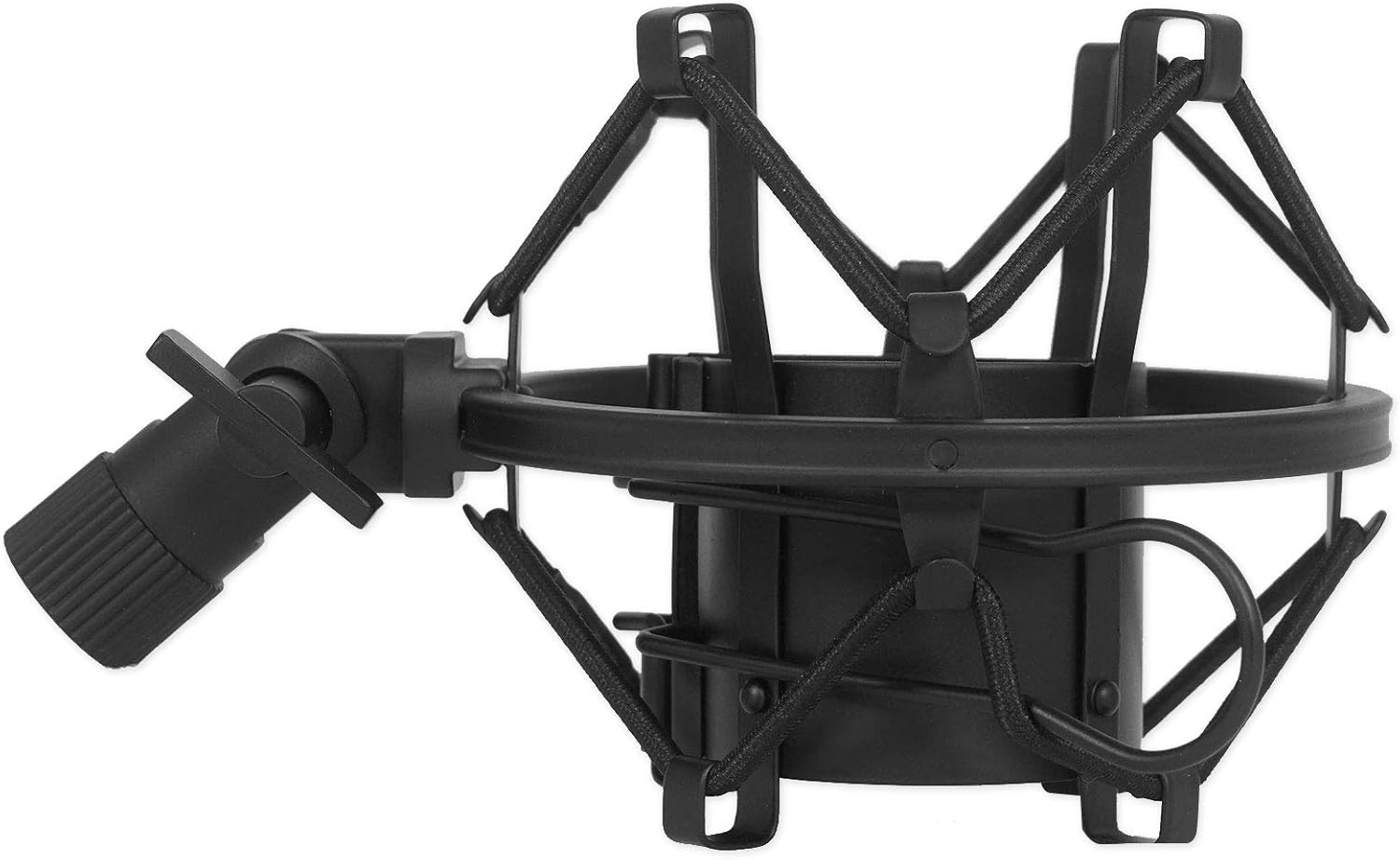 Rockville ROCKSHIELD 3 Bundle: Large Studio Mic Isolation Shield with Sound Dampening Foam, RockShock Black Metal Shock Mount for Studio Mic, RVES05 Heavy Duty Tripod Speaker Stand, 3-Items