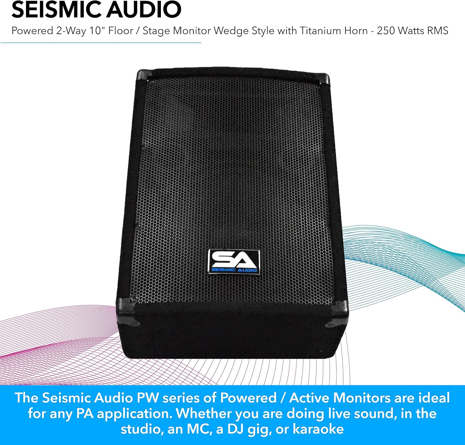 Seismic Audio - SA-10MT-PW - Powered 2-Way 10