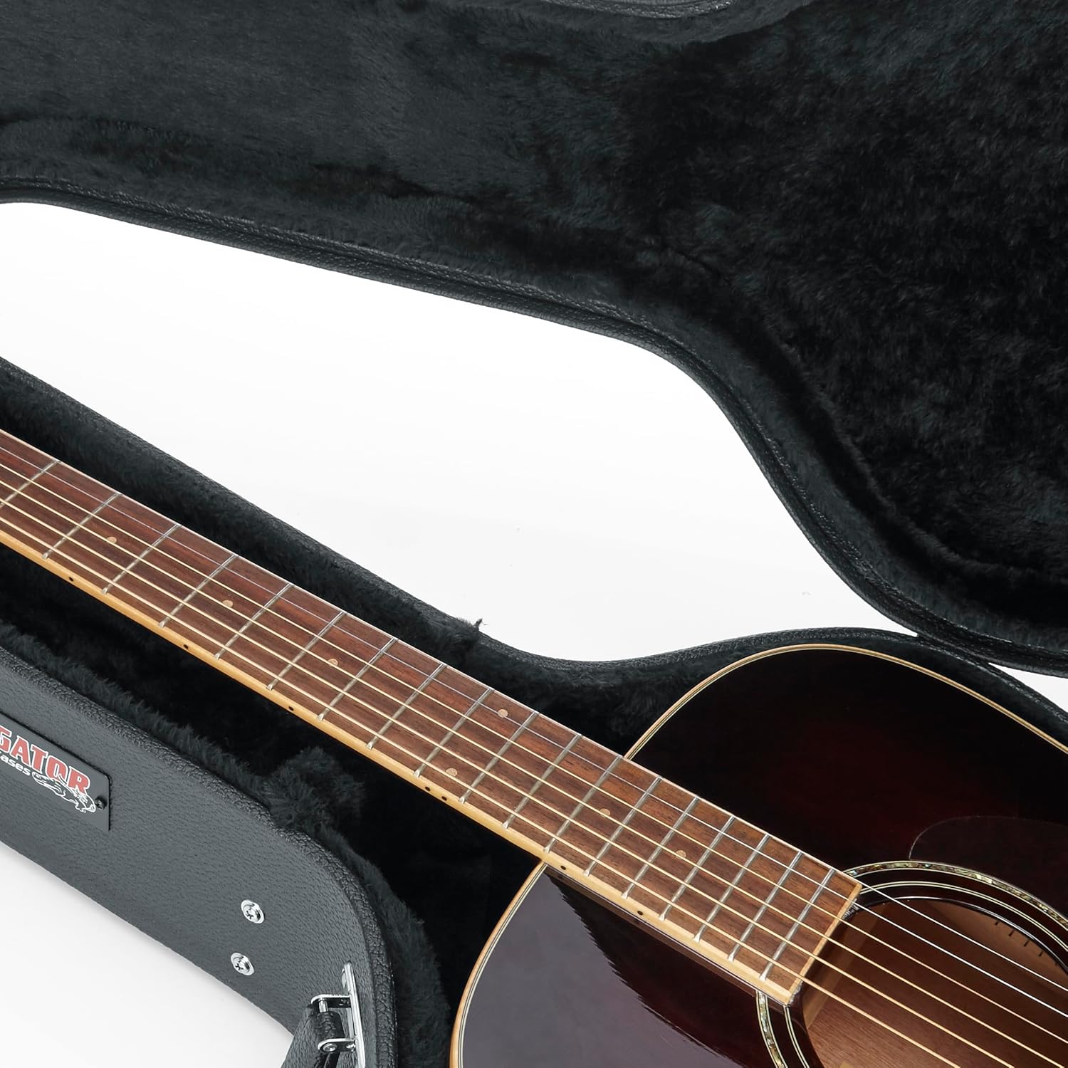 Gator Cases Deluxe Wood Case for Dreadnought Acoustic Guitars, (GW-DREAD)