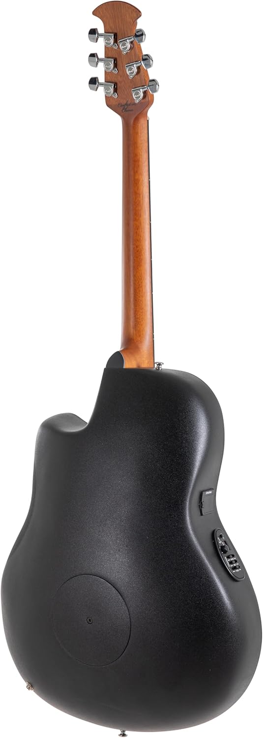 Ovation Celebrity Elite Plus CE44P-TGE A/E Guitar - Dark Tiger Eye, Black