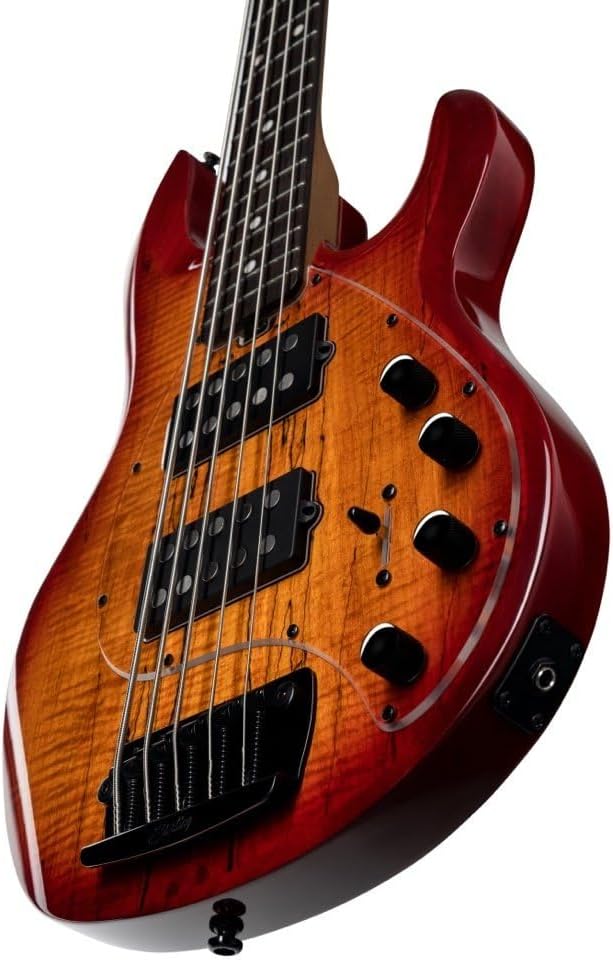 Sterling By Music Man StingRay RAY35HH 5-string Bass Guitar - Blood Orange Burst