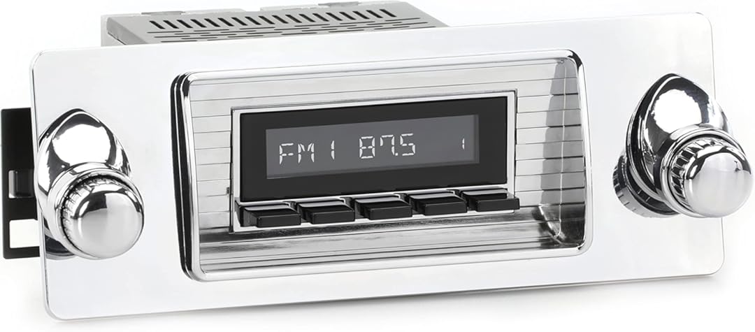 RetroRadio Compatible with 1947-53 Chevrolet Truck Features Include Bluetooth, AUX, AM/FM LACB-M1-101-253-06-76C