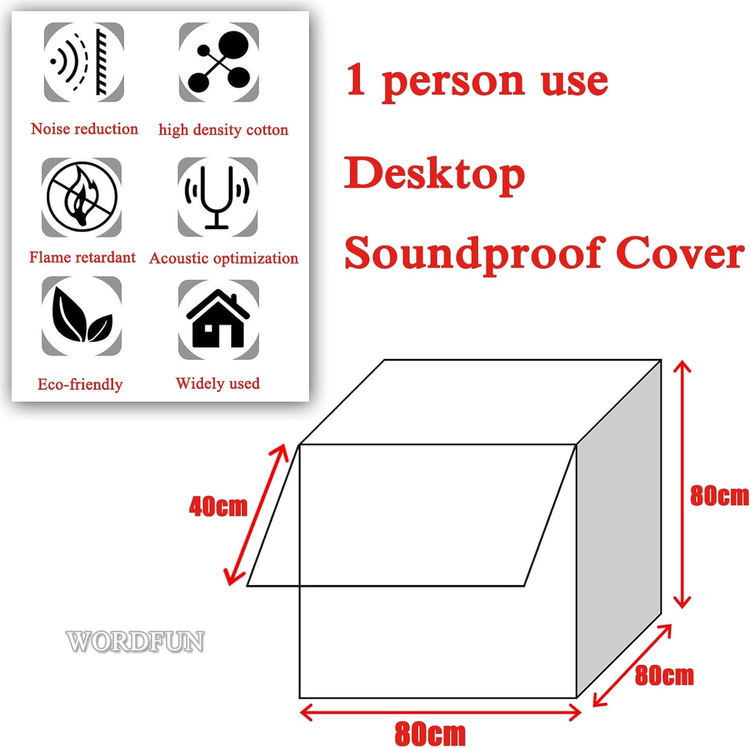 Desktop Soundproof Box, Portable Recording Studio, Multi-Functional Live Vocal Recording Studio (Yellow) (Green)