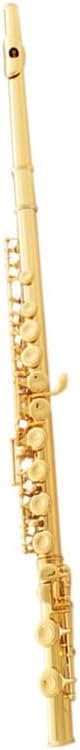 Flute Gold-Plated Flute Instrument in C Key 16-Hole Closed-Hole with E-Key Tuned Woodwind Instrument Gold-Plated Flutes Musical Instruments
