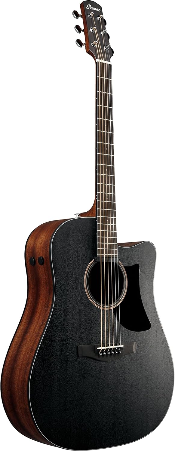Ibanez AAD190CEWKH Advanced Acoustic-electric Guitar - Weathered Black