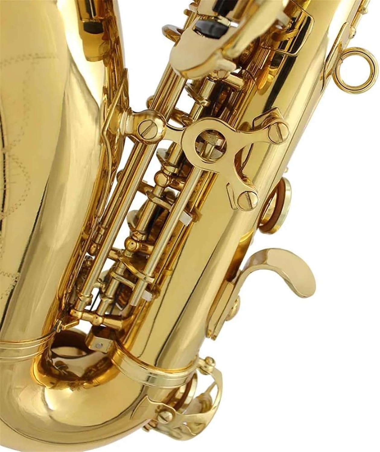 Beginner saxophone Bb Soprano Saxophone Brass Lacquered Gold B Flat Sax Woodwind Musical Instrument With Case Saxophone Accessories