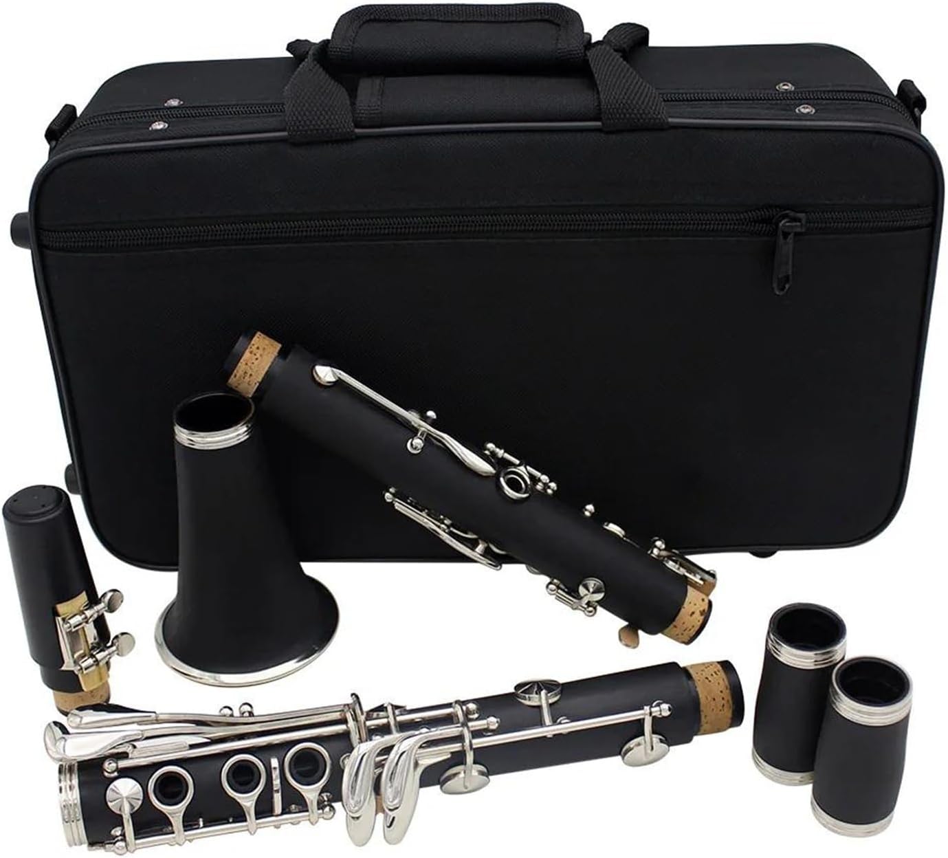 Bb Clarinet 17 Keys Wooden Professional Woodwind Instrument