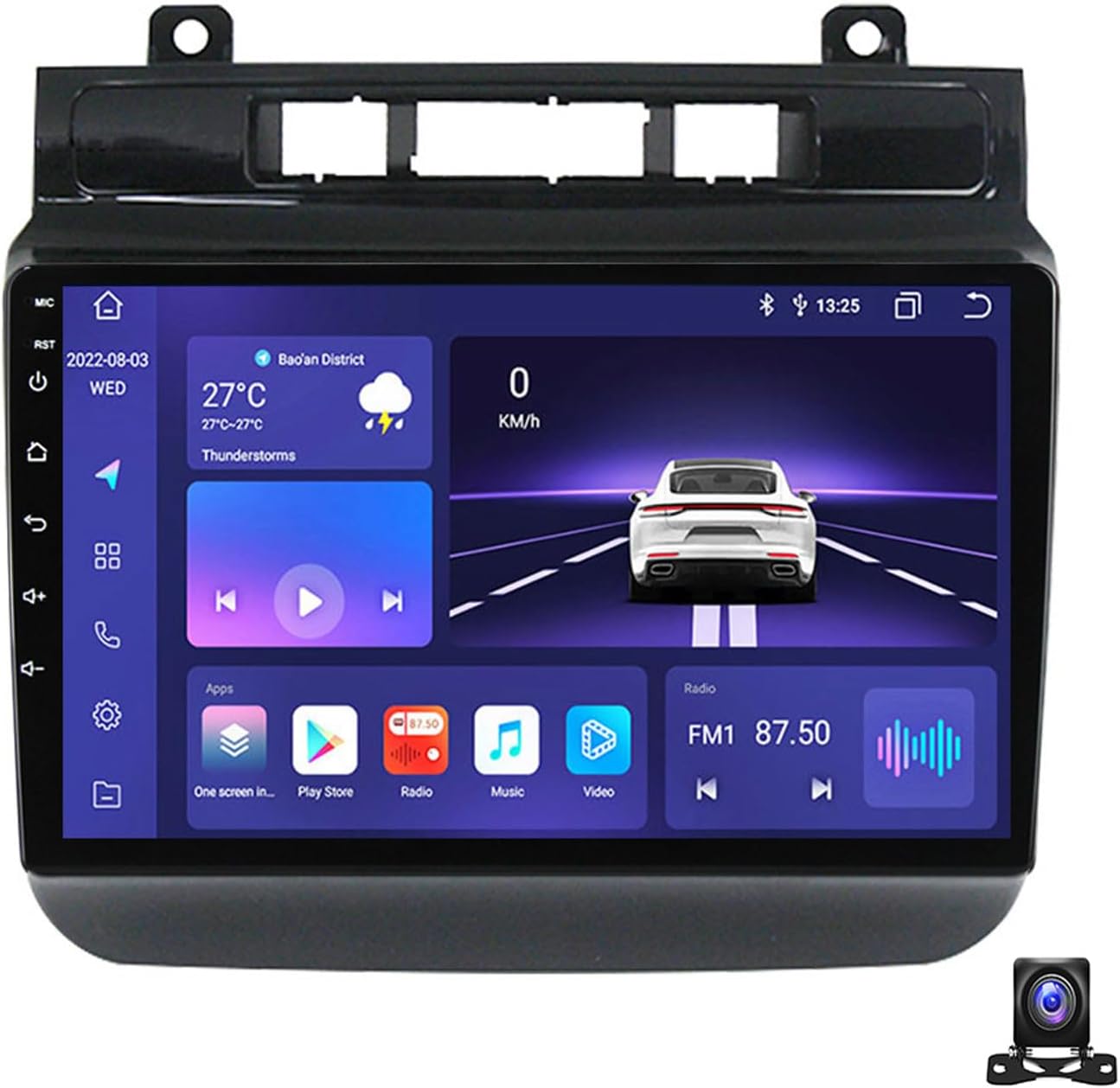 9 Inch Android 13 Car Radio Compatible with Volkswagen Touareg 2012~2015 Bluetooth Car Stereo Compatible with Carplay Android Auto, Navigation, Steering Wheel Controls, Backup Camera,M800S 8G+256G