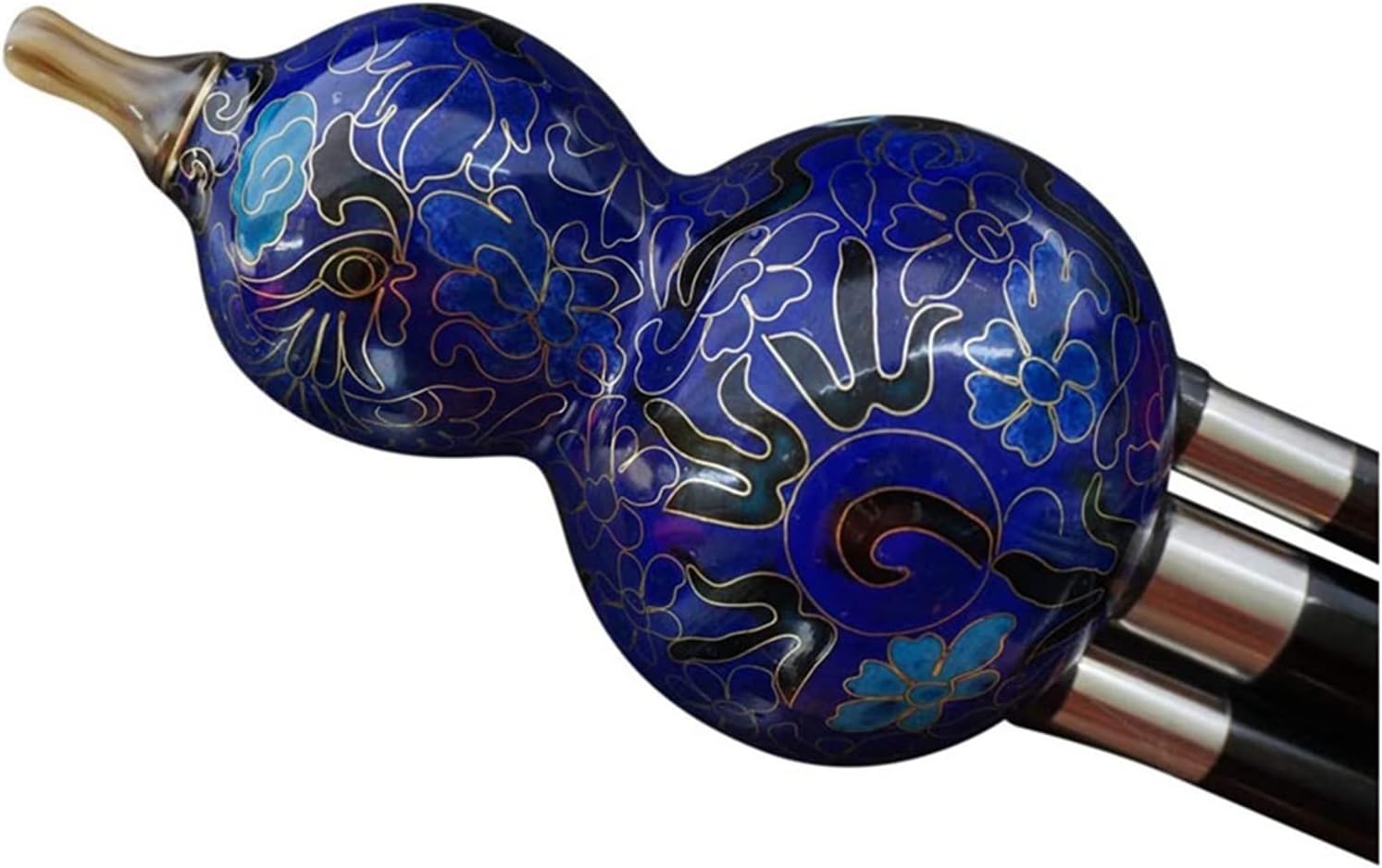 FLFL Hulusi Ebony 3 Octaves Hulusi Flute Woodwind W/Case (Color : Bb Key)