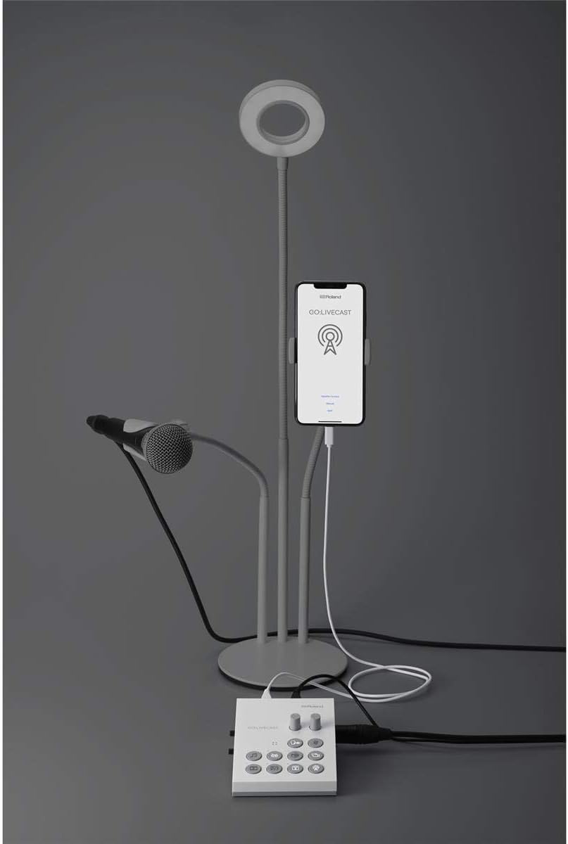 Roland GO:LIVECAST – Streaming Studio for iOS and select Android Devices – White