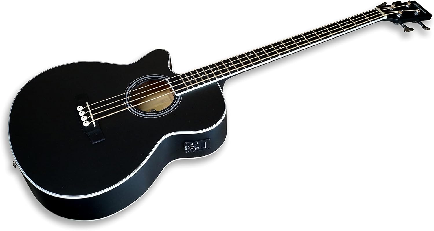 TARIO Left-handed 4 String Electric Acoustic Bass spruce top Mahogany back & sides (left hand)