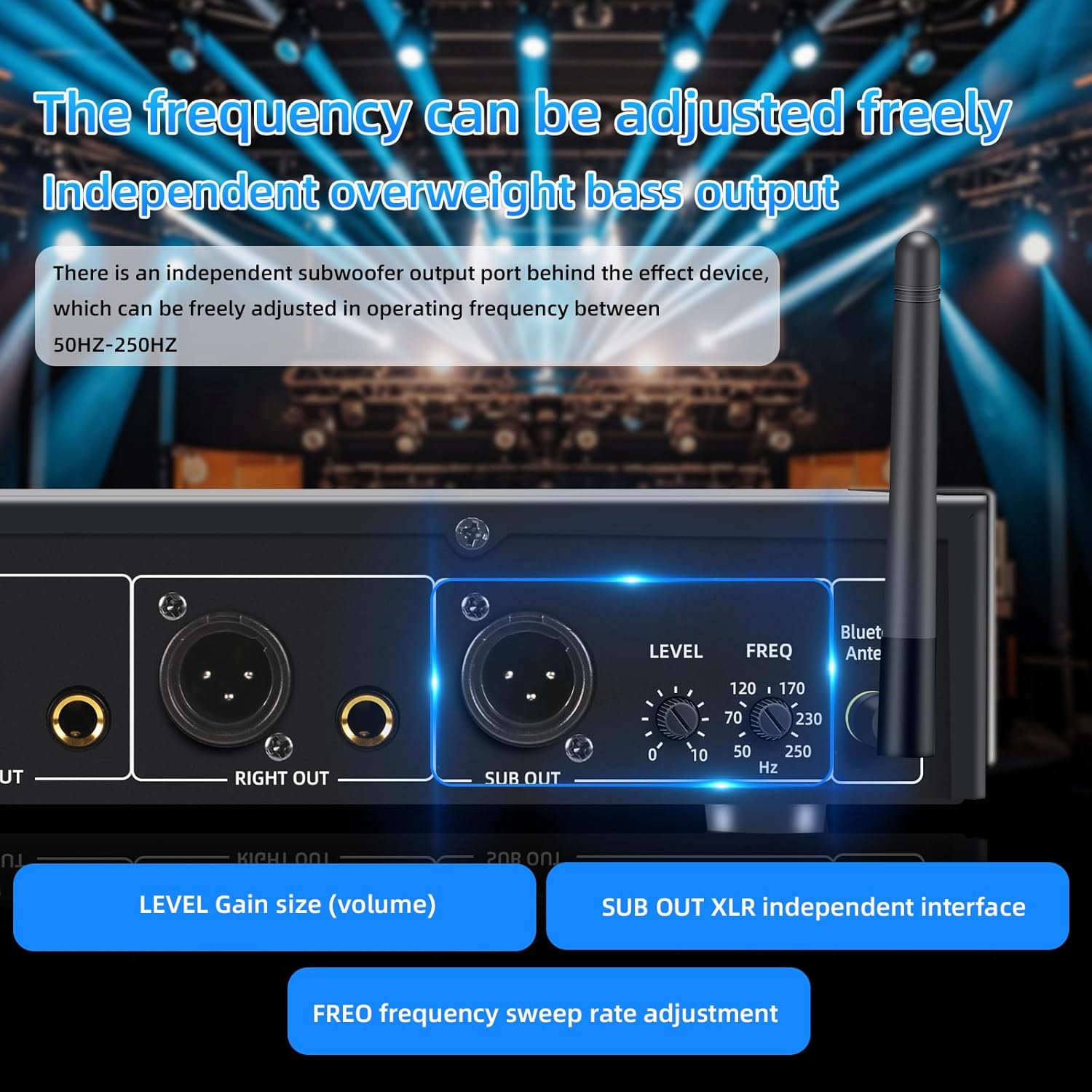 Home Audio Equalizer, Professional 31-Band Digital Equalizer,Noise Reduction Rack Mount Audio Spectrum Analyzer,Stereo graphic equalizer Real-time frequency level display
