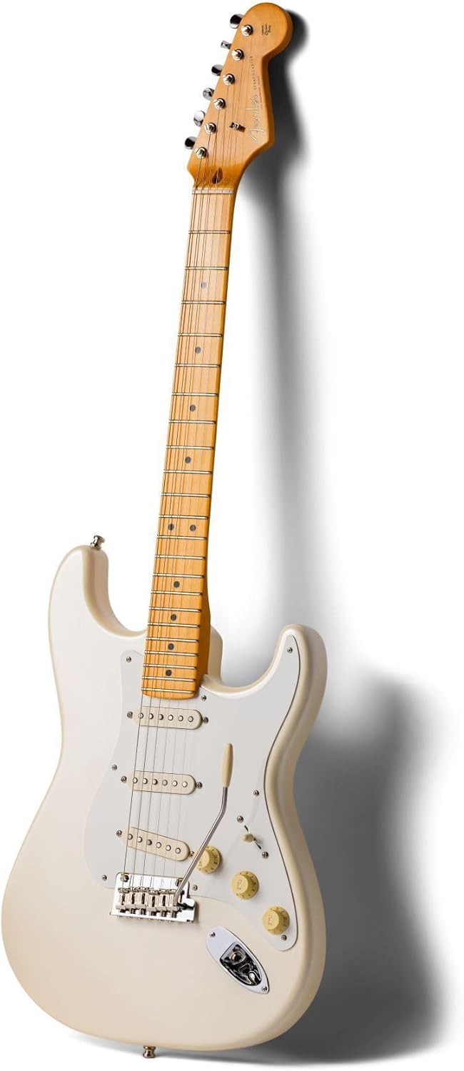 Fender Lincoln Brewster Stratocaster Electric Guitar - Olympic Pearl with Maple Fingerboard