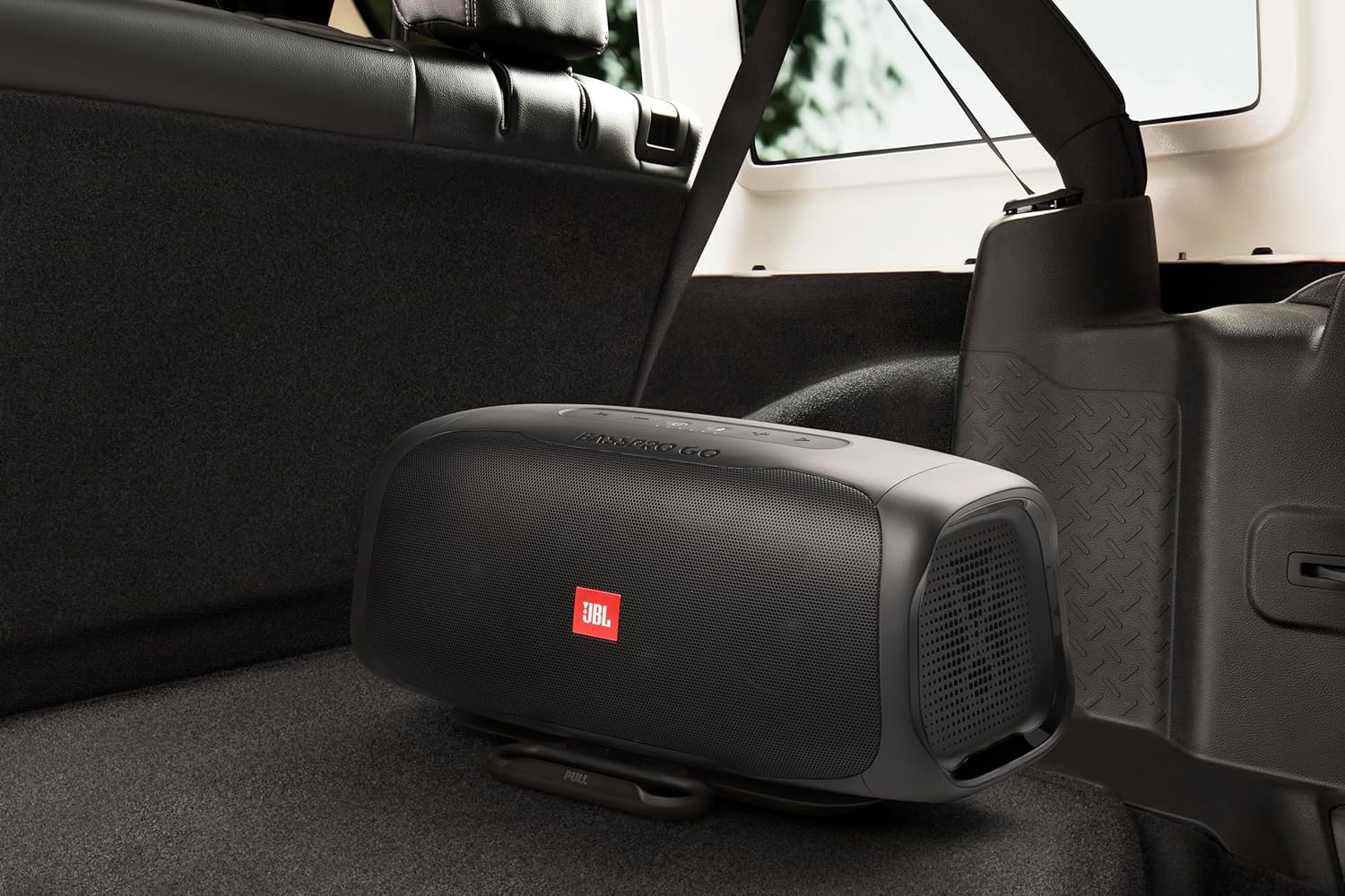 JBL BassPro Go V2 - in-Vehicle Powered subwoofer & Full-Range Portable Bluetooth Speaker, IPx5 Water Resistant, Built-in Rechargeable Battery (8Hrs) & USB Charging