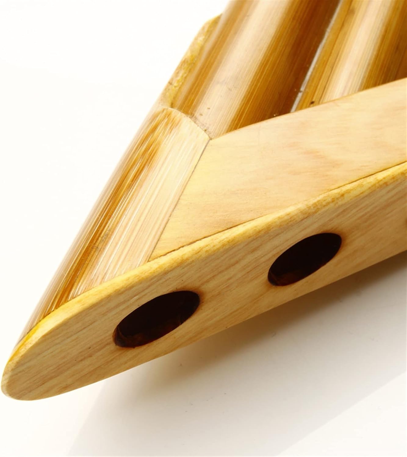 KESHUO Bamboo Pan Flute 22 Pipes G Key Pan Flute Pan Pipes Woodwind Instrument Panpipes (Color : Left-Hand)