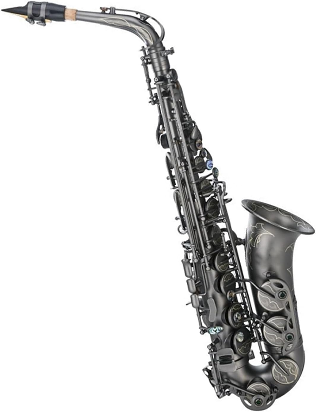 E Flat Alto Saxophone Wind Instrument Beginner Grade Examination Professional Performance Black Matte