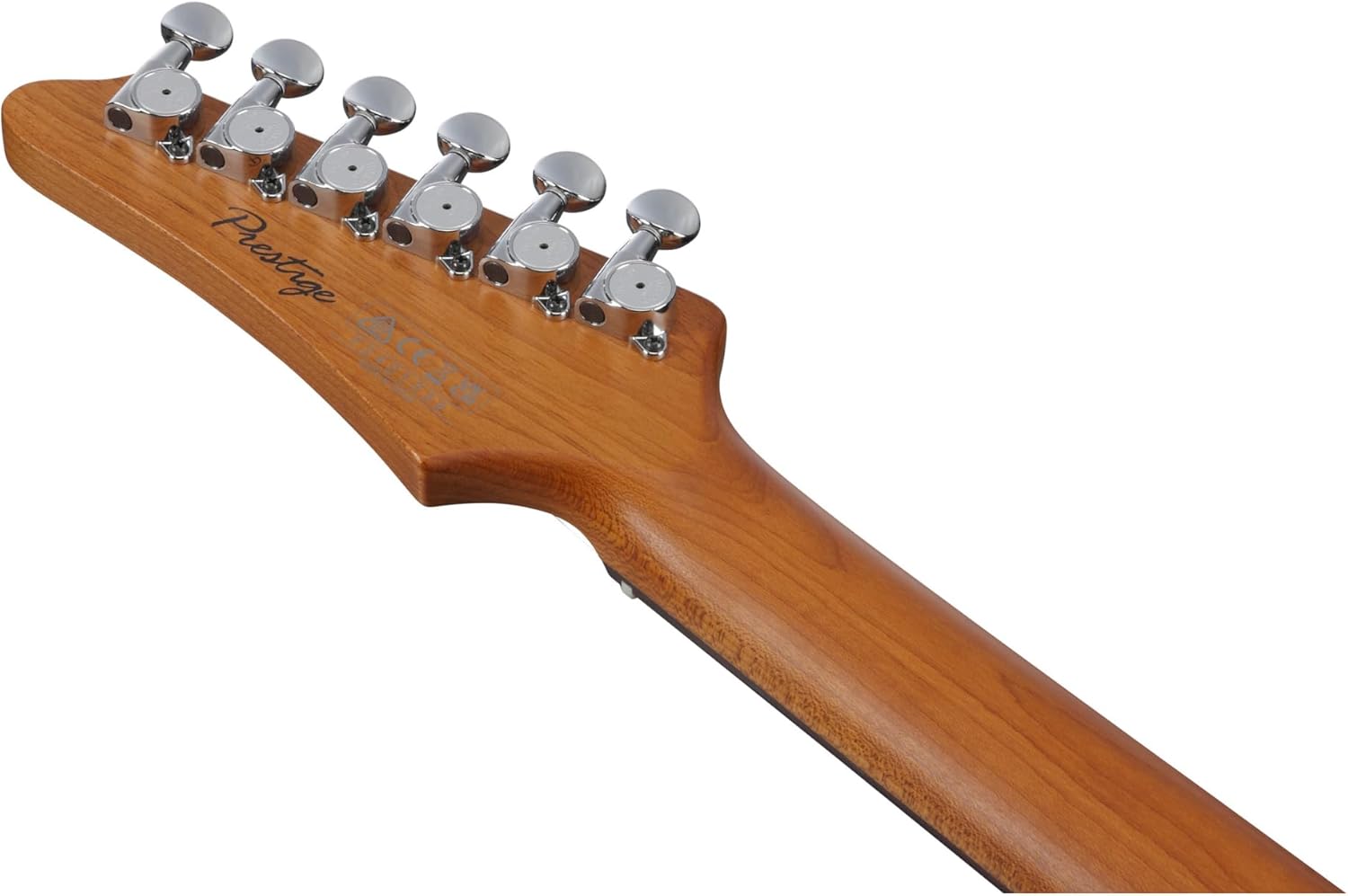 Ibanez AZ2204 Prestige 6-String Right-Handed Electric Guitar with Alder Body and Oval C S-Tech Wood Roasted Maple Neck (Vermillion Red)