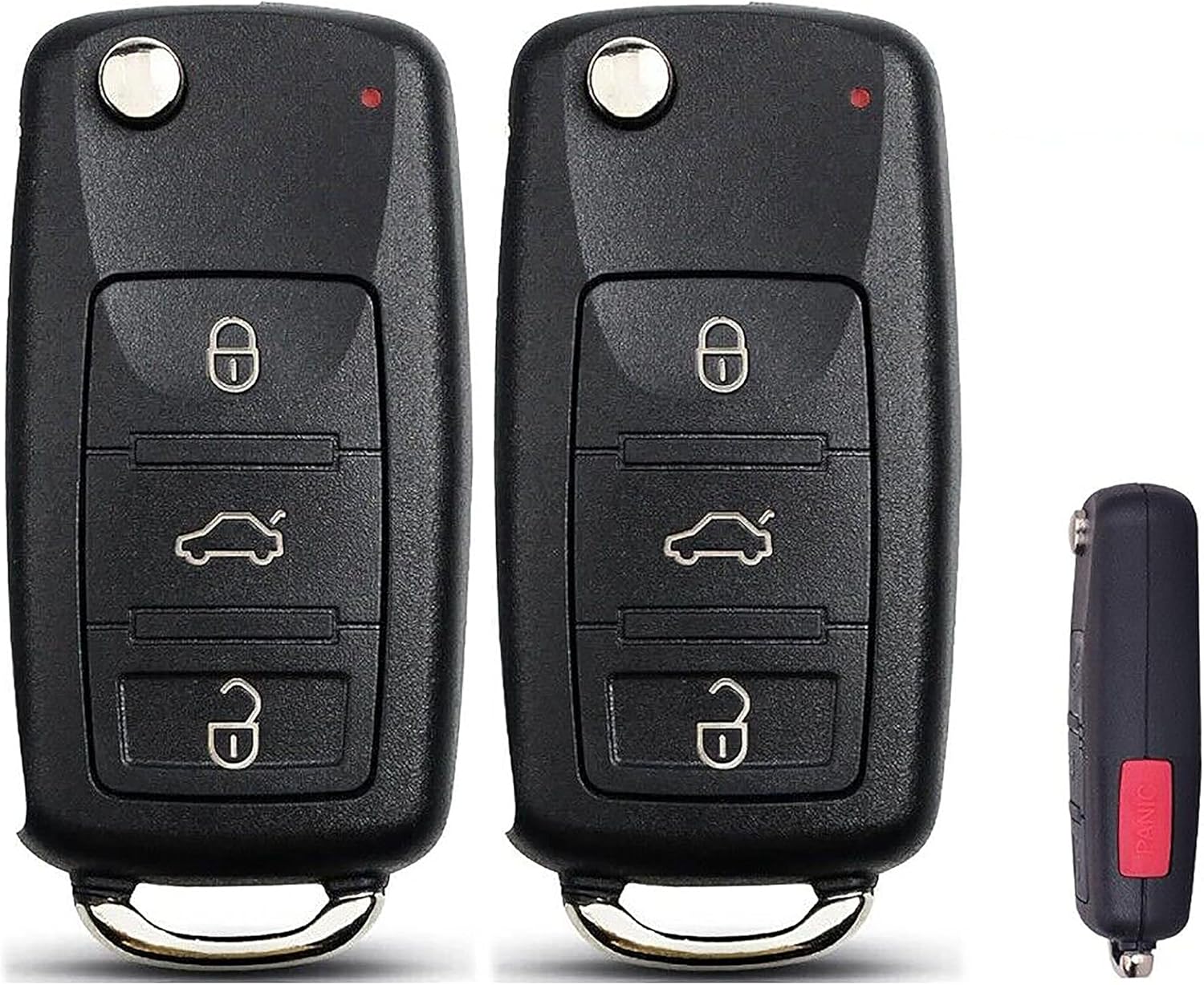 2X New Quality Replacement Proxy Key Fob Remote Compatible with & Fit for Volkswagen VW Vehicle - MPN NBG010206T-01