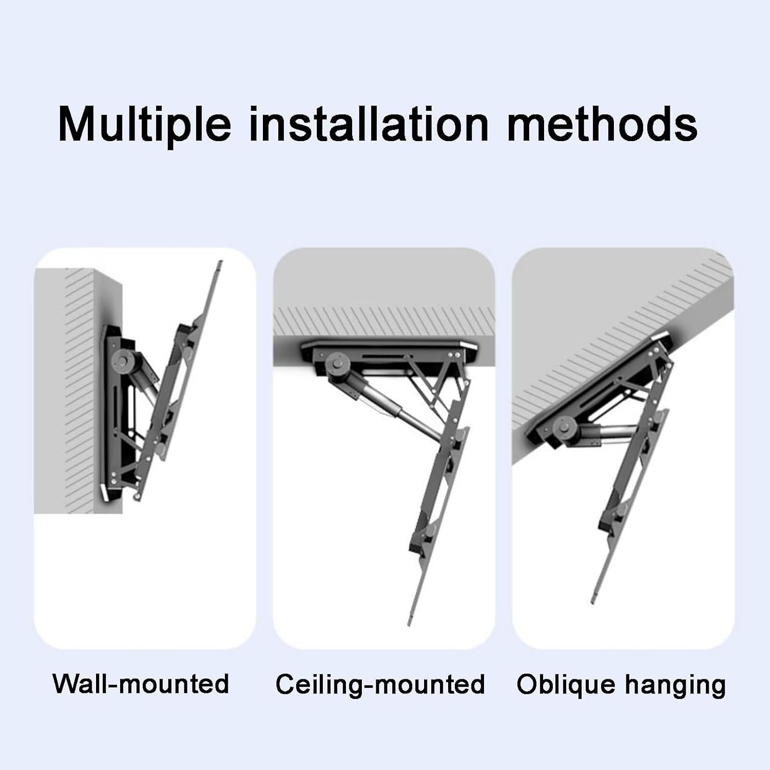 TV Wall Mount Motorized Ceiling TV Mount - Electric TV Ceiling Mount, Fits 50-90 Inch TVs, 0-85° Flip Down, Hidden Drop Down TV Lift, Motorized Flip Down TV Roof Ceiling
