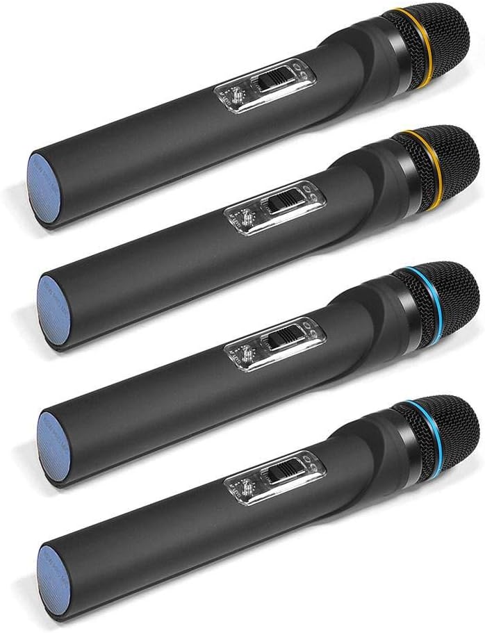 Pyle PDWM5500 VHF Wireless Microphone System with 4 Microphones